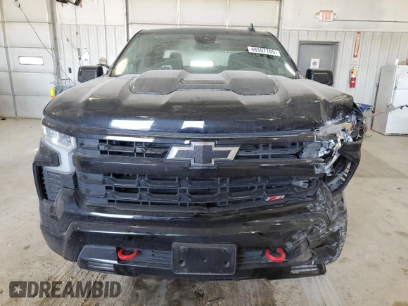 2023 Chevrolet Silverado 1500 LT Trail Boss with VIN 3GCUDFE82PG128916, listed as a Copart auction lot 48507705 with 46,206 mi miles and Salvage Title. Bid and sale history available at DreamBid. Image 5.