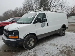 2006 Chevrolet Express Cargo z VIN 1GCHG35U461246290, wystawiony jako Copart lot #85301644 z przebiegiem 201 660 mil mil oraz Czysty tytuł • Clean title. Historia ofert i sprzedaży dostępna na DreamBid. Obrazek 1.