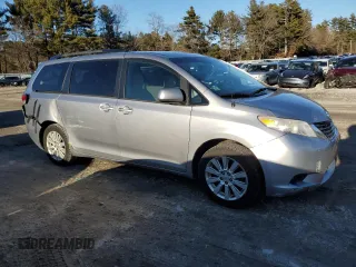 2013 Toyota Sienna LE with VIN 5TDJK3DC7DS058811, listed as a Copart auction lot 47431565 with 151,048 mi miles and Clean Title. Bid and sale history available at carsss.com. Image 4.