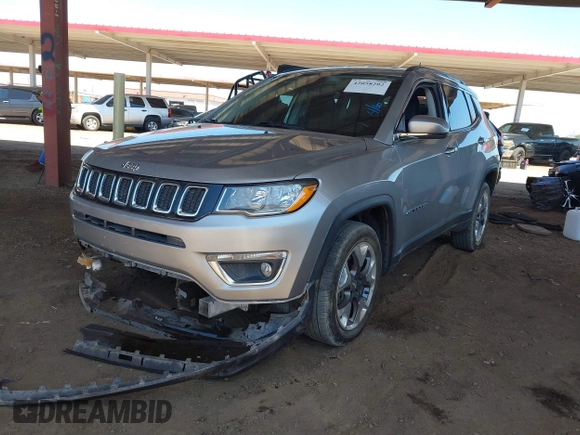 2019 Jeep Compass Limited with VIN 3C4NJDCB8KT791262, listed as a IAAI auction lot 42058202 with 127,992 mi miles and . Bid and sale history available at DreamBid. Image 17.