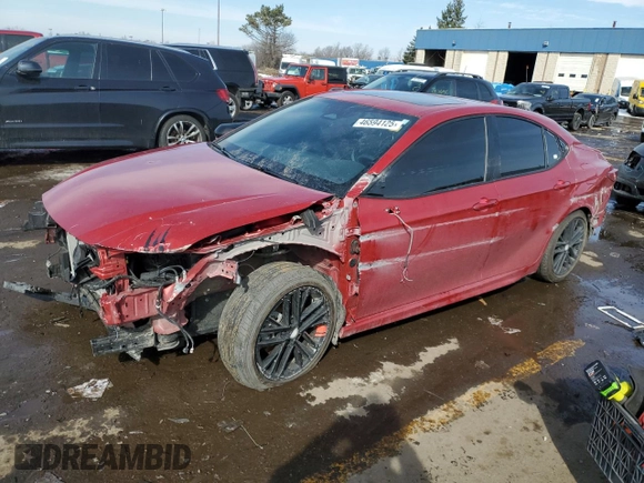 2025 Toyota Camry LE with VIN 4T1DAACK9SU001561, listed as a Copart auction lot 46594125 with Not Provided miles and Salvage Title. Bid and sale history available at carsss.com. Image 1.