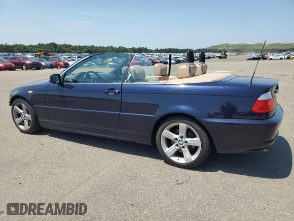 2004 BMW 3 Series 325Ci with VIN WBABW33434PL25386, listed as a Copart auction lot 62984964 with 88,373 mi miles and Salvage Title. Bid and sale history available at carsss.com. Image 2.
