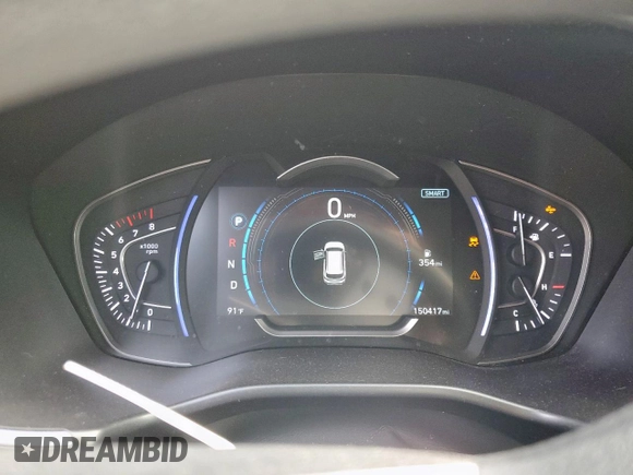 2019 Hyundai Santa Fe SEL z VIN 5NMS33AD0KH029696, wystawiony jako Copart lot #58147435 z przebiegiem 150 417 mil mil oraz Szkoda całkowita • Salvage title. Historia ofert i sprzedaży dostępna na DreamBid. Obrazek 9.