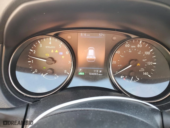 2018 Nissan Rogue SV with VIN JN8AT2MV2JW303068, listed as a Copart auction lot 51745985 with 104,092 mi miles and Salvage Title. Bid and sale history available at carsss.com. Image 9.