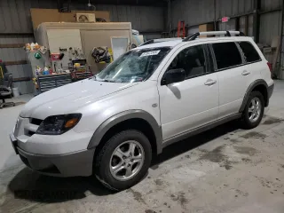 2003 Mitsubishi Outlander LS with VIN JA4LX31G63U075640, listed as a Copart auction lot 87847245 with 151,586 mi miles and Salvage Title. Bid and sale history available at carsss.com. Image 1.