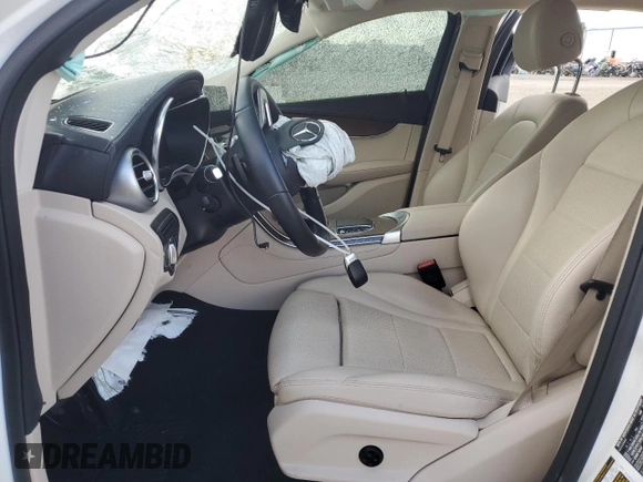 2021 Mercedes-Benz GLC with VIN W1N0J8EB7MF891678, listed as a Copart auction lot 42724485 with 36,247 mi miles and Salvage Title. Bid and sale history available at carsss.com. Image 7.