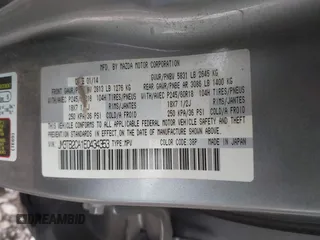 2014 Mazda CX-9 Touring with VIN JM3TB2CA1E0434353, listed as a IAAI auction lot 41836889 with 151,128 mi miles. Bid and sale history available at carsss.com. Image 9.