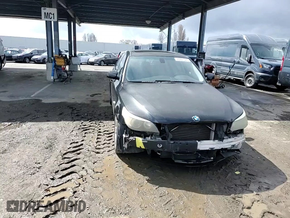 2004 BMW 5 Series 530i with VIN WBANA73534B061028, listed as a Copart auction lot 49221525 with 156,646 mi miles and Salvage Title. Bid and sale history available at DreamBid. Image 10.