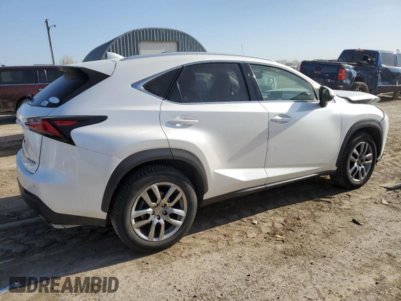 2016 Lexus NX 200t with VIN JTJBARBZ4G2087905, listed as a Copart auction lot 52362445 with 65,212 mi miles and Salvage Title. Bid and sale history available at DreamBid. Image 3.