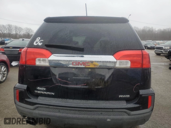 2016 GMC Terrain SLE with VIN 2GKFLTEK0G6128791, listed as a Copart auction lot 47941975 with 101,116 mi miles and Salvage Title. Bid and sale history available at carsss.com. Image 6.