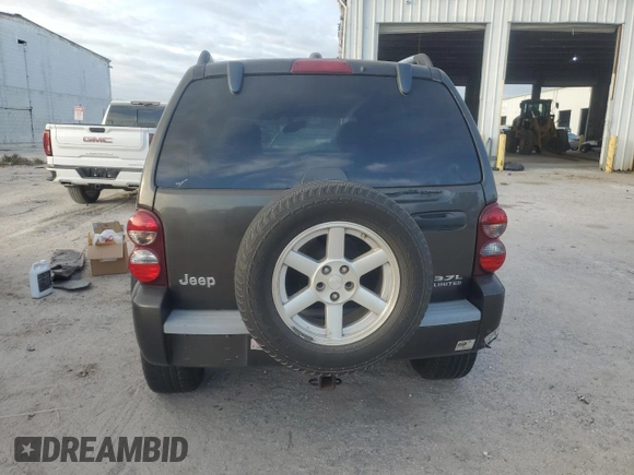 2005 Jeep Liberty Limited with VIN 1J4GK58K65W576962, listed as a Copart auction lot 76725054 with 189,361 mi miles and Salvage Title. Bid and sale history available at carsss.com. Image 6.