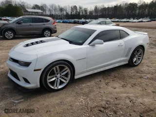 2014 Chevrolet Camaro SS with VIN 2G1FT1EWXE9296879, listed as a Copart auction lot 45464845 with 122,771 mi miles and Salvage Title. Bid and sale history available at carsss.com. Image 1.