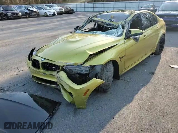 2015 BMW M3 with VIN WBS3C9C57FP803980, listed as a Copart auction lot 42072483 with 0 mi miles. Bid and sale history available at carsss.com. Image 10.