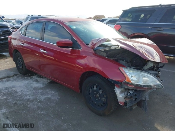 2014 Nissan Sentra SV with VIN 3N1AB7APXEY233290, listed as a IAAI auction lot 41859003 with 163,374 mi miles. Bid and sale history available at carsss.com. Image 1.