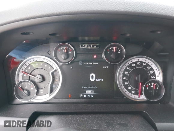 2018 Ram 1500 Big Horn with VIN 1C6RR7LT4JS294480, listed as a IAAI auction lot 41950943 with 81,089 mi miles and . Bid and sale history available at DreamBid. Image 7.