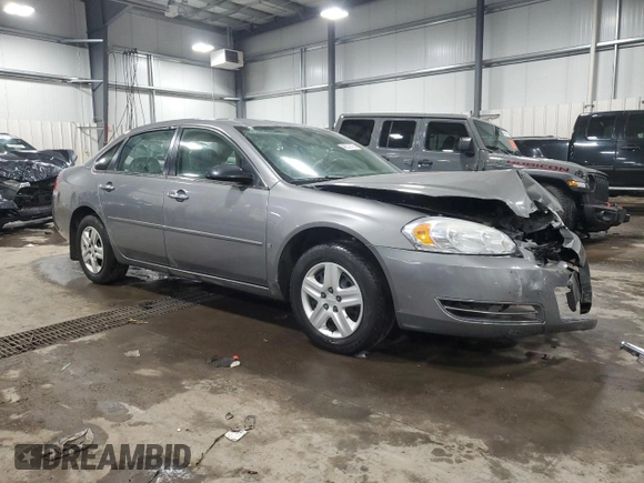2006 Chevrolet Impala LS with VIN 2G1WB55K569369147, listed as a Copart auction lot 48026725 with 209,680 mi miles and Salvage title. Bid and sale history available at DreamBid. Image 4.
