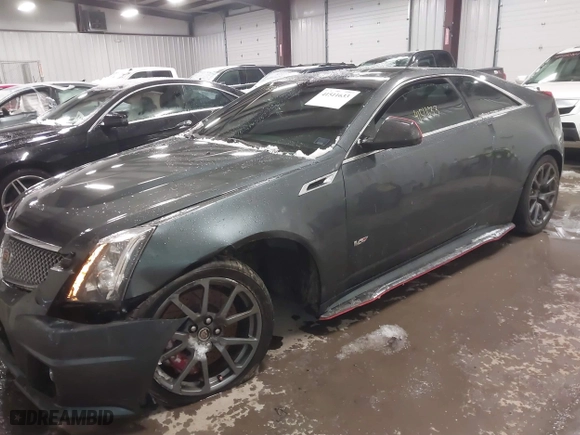 2011 Cadillac CTS-V Coupe with VIN 1G6DV1EP2B0126431, listed as a IAAI auction lot 41511633 with 52,738 mi miles. Bid and sale history available at carsss.com. Image 17.