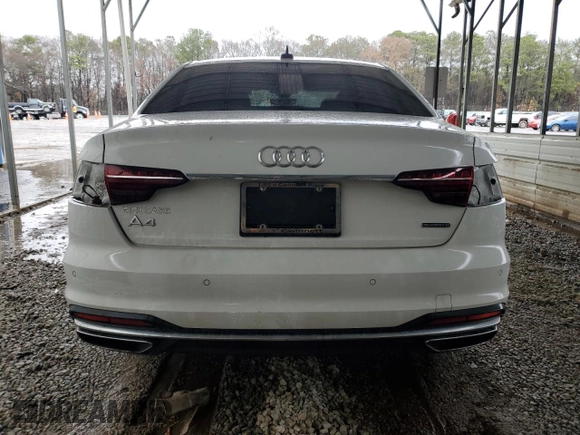 2021 Audi A4 S line Premium with VIN WAUDAAF41MA061966, listed as a Copart auction lot 48453555 with 37,794 mi miles and Salvage Title. Bid and sale history available at DreamBid. Image 6.