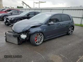 2018 Volkswagen Golf GTI S with VIN 3VW547AU3JM297586, listed as a Copart auction lot 62680933 with 55,834 mi miles. Bid and sale history available at carsss.com. Image 1.