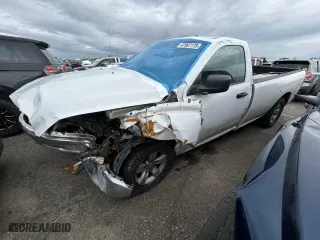 2019 Ram 1500 Classic Tradesman with VIN 3C6JR6DT8KG702235, listed as a Copart auction lot 47967175 with 0 mi miles and Salvage Title. Bid and sale history available at carsss.com. Image 1.