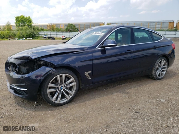 2016 BMW 3 Series Gran Turismo 335i xDrive with VIN WBA3X9C59GD869992, listed as a Copart auction lot 59460044 with 87,776 mi miles and Salvage Title. Bid and sale history available at carsss.com. Image 1.