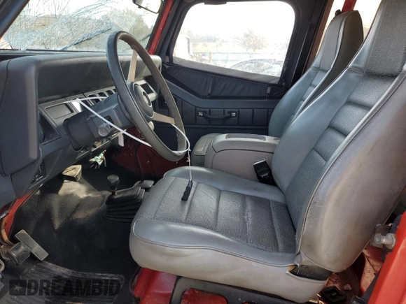 1994 Jeep Wrangler S with VIN 1J4FY19P0RP400843, listed as a Copart auction lot 82444104 with 117,923 mi miles and Salvage Title. Bid and sale history available at carsss.com. Image 7.
