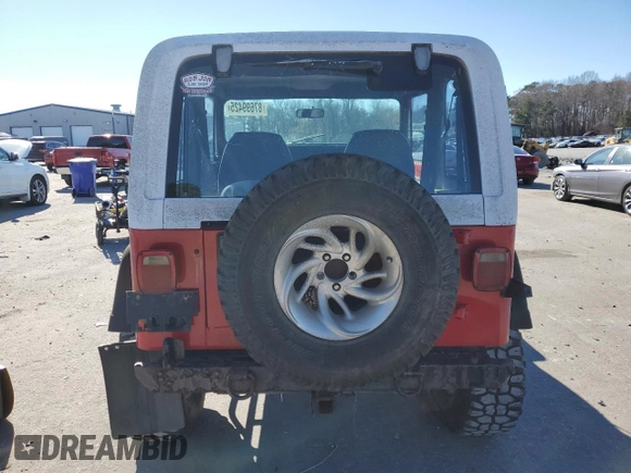 1995 Jeep Wrangler S with VIN 1J4FY19P8SP254147, listed as a Copart auction lot 87699425 with 163,924 mi miles and Clean Title. Bid and sale history available at carsss.com. Image 6.