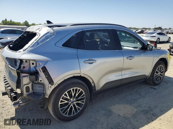 2022 Ford Escape Titanium Plug-In Hybrid with VIN 1FMCU0LZ5NUB74296, listed as a Copart auction lot 61629035 with Not provided miles and Salvage title. Bid and sale history available at DreamBid. Image 3.