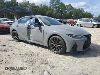 2025 Lexus IS with VIN JTHBZ1B25S5083142, listed as a Copart auction lot 46746015 with 0 mi miles and Salvage Title. Bid and sale history available at carsss.com. Image 4.