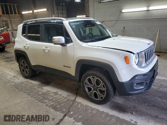 2018 Jeep Renegade Limited с VIN ZACCJBDB6JPH01462, выставлен на аукционе Copart как лот 84411514 с пробегом 58 562 миль миль и Списание • Salvage title. История ставок и продаж доступна на DreamBid. Изображение 4.