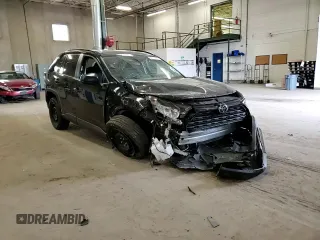 2020 Toyota RAV4 LE with VIN 2T3H1RFV1LW060179, listed as a Copart auction lot 52715575 with 80,531 mi miles and Salvage Title. Bid and sale history available at DreamBid. Image 12.