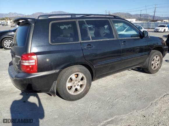 2001 Toyota Highlander with VIN JTEGF21AX10013948, listed as a Copart auction lot 46531415 with 198,072 mi miles and Salvage Title. Bid and sale history available at carsss.com. Image 3.