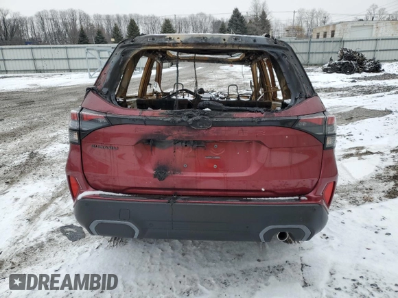 2025 Subaru Forester Limited with VIN JF2SLDRC5SH470390, listed as a Copart auction lot 86983144 with 0 mi miles and Non Repairable. Bid and sale history available at carsss.com. Image 6.