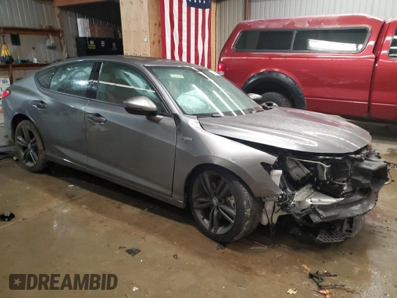 2024 Acura Integra Technology with VIN 19UDE4G79RA016395, listed as a Copart auction lot 78381004 with 7,458 mi miles and Salvage title. Bid and sale history available at DreamBid. Image 4.