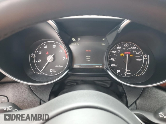 2019 Alfa Romeo Giulia Ti Sport с VIN ZARFAMBN6K7605647, выставлен на аукционе Copart как лот 54258525 с пробегом 97 036 миль миль и Списание • Salvage title. История ставок и продаж доступна на DreamBid. Изображение 9.