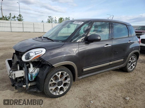 2014 FIAT 500L Trekking z VIN ZFBCFADHXEZ025169, wystawiony jako Copart lot #56508015 z przebiegiem 85 992 mil mil oraz Szkoda całkowita • Salvage title. Historia ofert i sprzedaży dostępna na DreamBid. Obrazek 1.