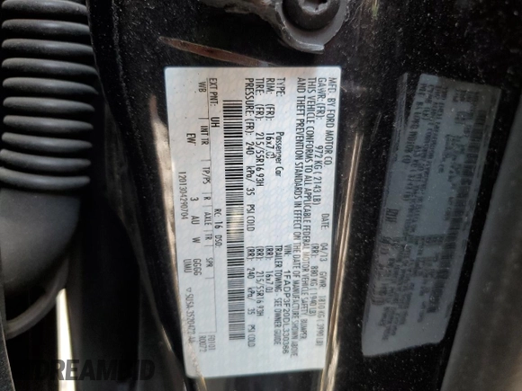 2013 Ford Focus SE z VIN 1FADP3F20DL330366, wystawiony jako Copart lot #59204595 z przebiegiem 163 305 mil mil oraz Szkoda całkowita • Salvage title. Historia ofert i sprzedaży dostępna na DreamBid. Obrazek 13.