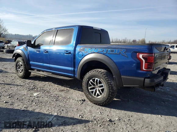 2017 Ford F-150 Raptor with VIN 1FTFW1RG1HFB54904, listed as a Copart auction lot 48916505 with 97,871 mi miles and Salvage Title. Bid and sale history available at carsss.com. Image 2.