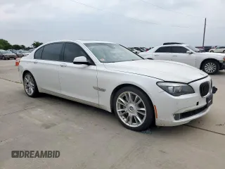 2011 BMW 7 Series 750Li with VIN WBAKB8C58BCY65645, listed as a Copart auction lot 57612775 with 69,670 mi miles and Salvage title. Bid and sale history available at DreamBid. Image 4.