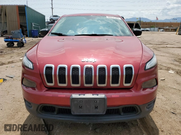 2017 Jeep Cherokee Sport with VIN 1C4PJMAB3HW621289, listed as a Copart auction lot 59317145 with 89,428 mi miles and Salvage title. Bid and sale history available at DreamBid. Image 5.