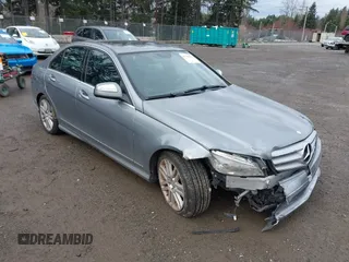 2009 Mercedes-Benz C-Class 3.0L Sport with VIN WDDGF54X19R079114, listed as a IAAI auction lot 41793301 with Not Provided miles. Bid and sale history available at carsss.com. Image 1.