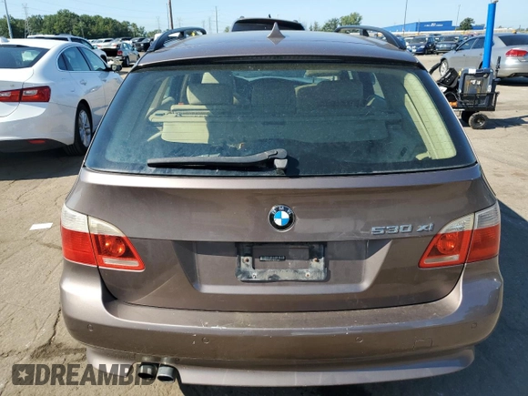 2006 BMW 5 Series 530xi with VIN WBANN73526CN00088, listed as a Copart auction lot 70324494 with 151,241 mi miles and Clean Title. Bid and sale history available at carsss.com. Image 6.