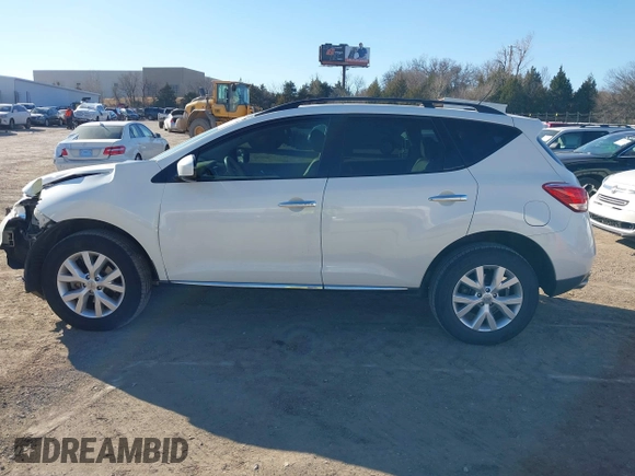 2014 Nissan Murano S with VIN JN8AZ1MW8EW529218, listed as a IAAI auction lot 41397594 with 83,421 mi miles and . Bid and sale history available at DreamBid. Image 14.