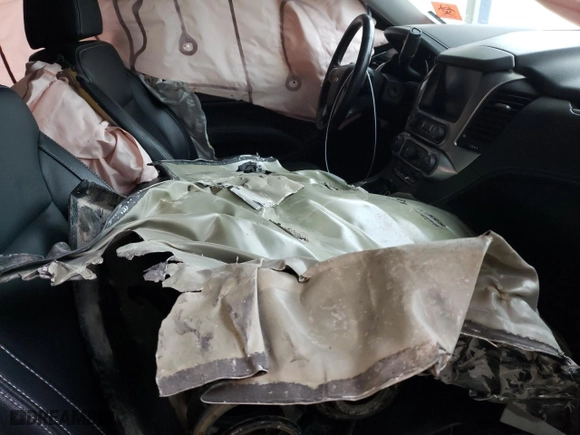 2018 Chevrolet Tahoe LS with VIN 1GNSKAKC4JR321530, listed as a Copart auction lot 82576704 with 0 mi miles and Salvage Title. Bid and sale history available at carsss.com. Image 7.