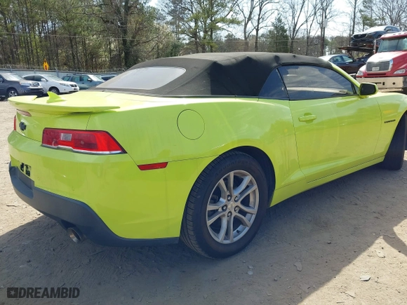 2015 Chevrolet Camaro LT with VIN 2G1FD3D36F9148181, listed as a IAAI auction lot 41751267 with 159,668 mi miles. Bid and sale history available at carsss.com. Image 4.