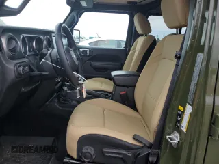 2022 Jeep Wrangler Unlimited Sport with VIN 1C4HJXDG2NW279018, listed as a Copart auction lot 87961135 with 11,015 mi miles and Salvage title. Bid and sale history available at DreamBid. Image 7.