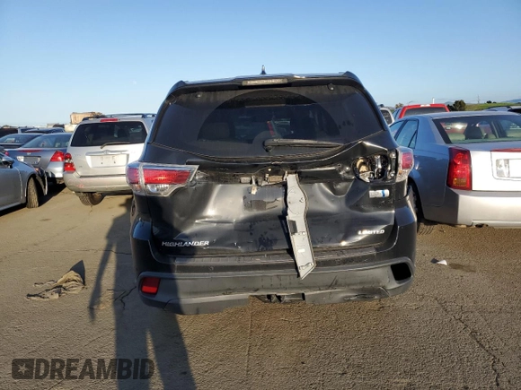 2016 Toyota Highlander Hybrid Limited with VIN 5TDDCRFH0GS019973, listed as a Copart auction lot 43811134 with 112,461 mi miles. Bid and sale history available at carsss.com. Image 6.