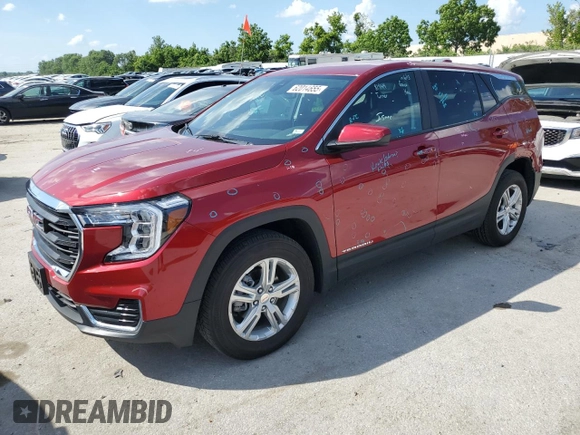 2024 GMC Terrain SLE z VIN 3GKALTEGXRL310583, wystawiony jako Copart lot #62014655 z przebiegiem 26 730 mil mil oraz Szkoda całkowita • Salvage title. Historia ofert i sprzedaży dostępna na DreamBid. Obrazek 1.