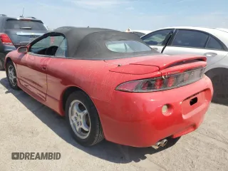1998 Mitsubishi Eclipse GS with VIN 4A3AX35G7WE012565, listed as a Copart auction lot 76321434 with 0 mi miles and Salvage Title. Bid and sale history available at carsss.com. Image 2.