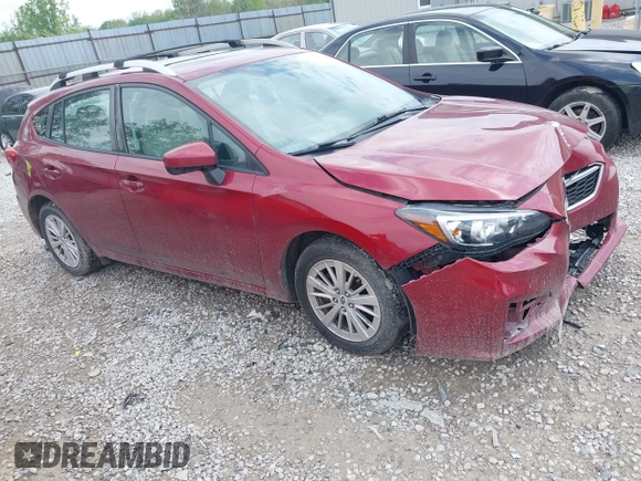 2017 Subaru Impreza Premium с VIN 4S3GTAB63H3717998, выставлен на аукционе IAAI как лот 42162445 с пробегом 88 417 миль миль и . История ставок и продаж доступна на DreamBid. Изображение 1.